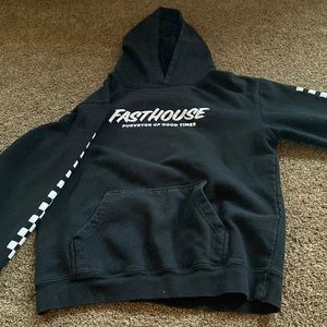 Fasthouse black hoodie (Youth L)